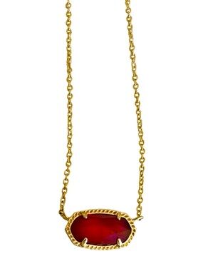 Kendra Scott Red Elisa Necklace